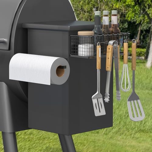 1 Pack Magnetic Storage Bin with Paper Towel Holder for Traeger by viespe