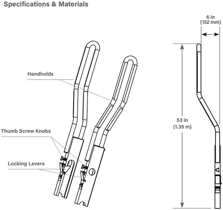 Guardian 10800 Safe-T Ladder Extension System| OSHA Compliant| Aluminum - Image 4