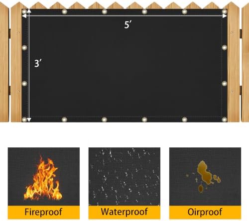 3' X 5' Grill Heat Shield for Deck Railing, Fireproof Heat Shield for Grill - Image 4