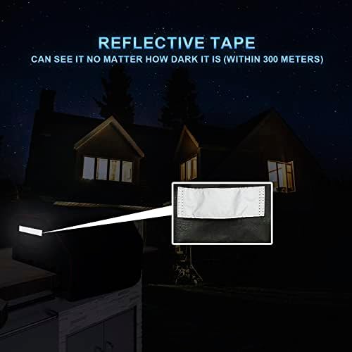 32inch Built-in Grill Cover for Bull 45005 Built in Gas Grill, Bull Outdoor Kitchen & Grill Head Cover, Heavy Duty Waterproof BBQ Grill Top Cover with Handle and Elastic Hem for Bull Lonestar 4 Burner - Image 5