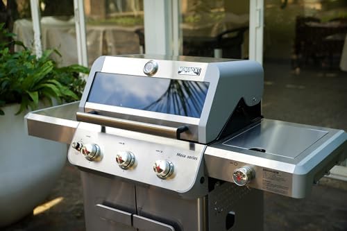 Monument Grills Mesa Series, 3+1 Outdoor Barbecue Stainless Steel Propane Gas Grill, 3 Burners & 1 Side Burner 48,000 BTU Patio Garden Grill with Knob Controls, Mesa305 - Image 2