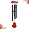 Bursvik 28" Aluminum Wind Chimes for Outside (Black), Patio Zen Decor Gift by BursvikWindChimes