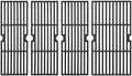 DELSbbq 18" Cast Iron Grill Grates for Charbroil Performance 5 Burner by DELSBBQ