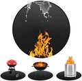 36" Round Fireproof Grill Mat for Deck & Patio, Double-Sided Silicone Coated Fiberglass, Heat Resistant Up to 2000°F, Reusable Under Grill Deck Protector for Fire Pit, Smokeless Stove, Outdoor BBQ by Unknown