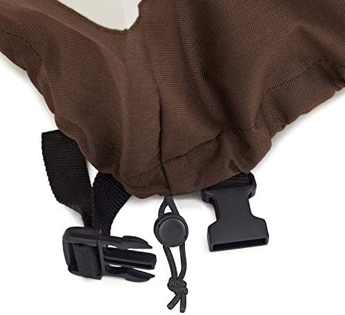 Amazon Basics Gas Grill Barbecue Cover for Outdoor, Waterproof, UV Resistant, Weather Resistant, All Weather Protection, Durable, 65 inch, Large, Beige - Image 3