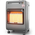 WELLUCK Propane Heater Indoor Outdoor With ODS & Tip-over Protection Flare-Free Ignition 6000 to 18000 BTU 3 Modes Portable Cabinet Heater for Patio Garages Camping Workshops Construction Grey by WELLUCK