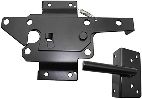 Stainless Steel Vinyl Gate Latch Black (for Vinyl, Wood, PVC etc. Fencing) Fence Gate Latch w/Mounting Hardware - CASE Qty 12 - Image 5