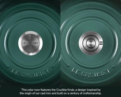 Le Creuset Enameled Cast Iron Round Dutch Oven, 7.25 qt.,Artichaut/Crucible - Image 7