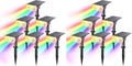 Linkind Halloween Solar Lights Outdoor Spotlight Waterproof RGB 12 Pack by Linkind