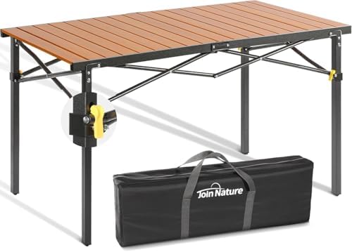 Join Nature 46.4" Large Camping Table for 2-6 People, Heavy Duty Foldable by JoinNature