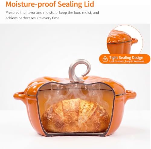 4-Quart Cast Iron Dutch Oven with Lid, Dual Handle - Image 6