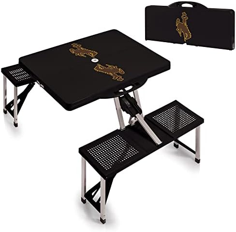 PICNIC TIME NCAA North Carolina Tar Heels Folding Picnic Table - Camping Table - Outdoor Table with Umbrella Hole - Image 4