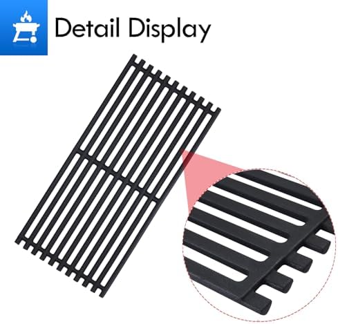 463242516 Grill Grates Replacement Parts for Charbroil Tru Infrared 3 Burner Gas Grill Parts 463355220 463242515 463367016 Grates G474-0017-W2 G466-0025-W1A Char-Broil 17 inch Cast Iron Cooking Grids - Image 6
