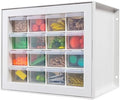 IRIS USA 16-Drawer Small Drawer Organizer, Craft Desk Storage, White by IRISUSA