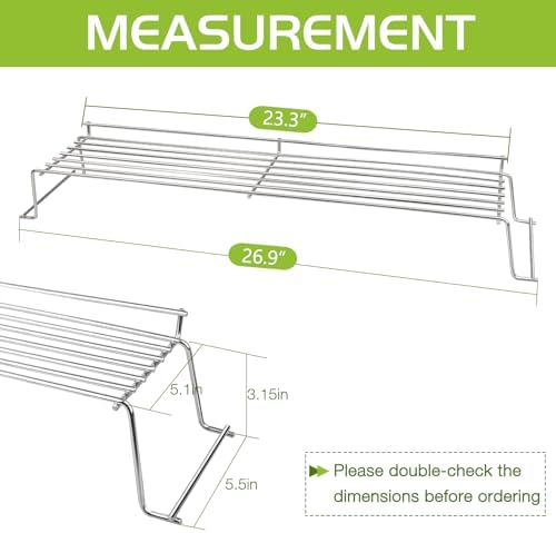 65054 Warming Rack for Weber Genesis 300 Series (2007-2016) E310 E320 E330 S310 S320 S330 Gas Grill Replacement Parts 81323 62749 Stainless Steel - Image 5
