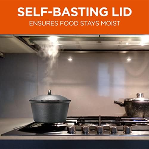 Commercial Chef 2-Qt. Saucepan with Lid, Pre-Seasoned Cast Iron, CHCI20 - Image 4