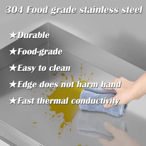 INTBUYING 2 Burner Gas Grill Griddle Commercial Flat Grill Non-Stick Outdoor Griddle 2800Pa Adjustable Temperature 50-300℃ with Low Pressure Valve - Image 4