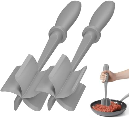 2Pack Meat Chopper Upgrade Hamburger Smasher, Masher for Ground Beef by PGYARD