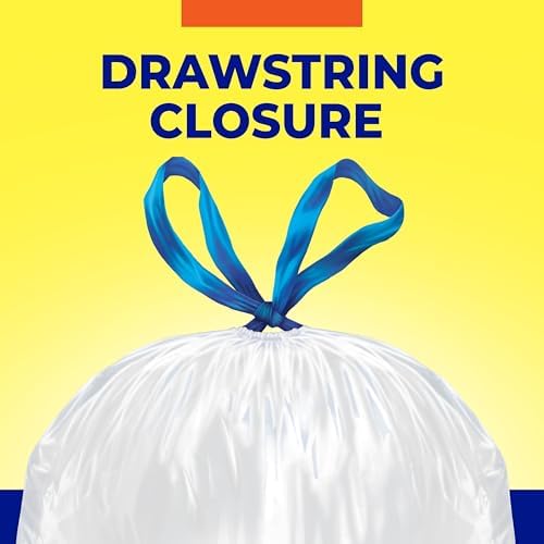 Hefty Essentials 13 Gallon Kitchen Trash Bags, 120 Count, Fresh Linen Scent - Image 4