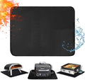 Heat Resistant Mats for Countertop fits Tabletop Grill, 25x19x0.02in, Black by Amerbro