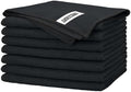 FIXSMITH Black Microfiber Cleaning Cloth -Pack of 8, Highly Absorbent Cleaning Rags, 16"X12" All Purpose Cleaning Towels for Housekeeping, Kitchen, Car, Lint Free and Reusable Microfiber Towels by FIXSMITH