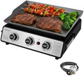 Royal Gourmet PD1301S Portable 3-Burner Tabletop Gas Griddle by RoyalGourmetCorp