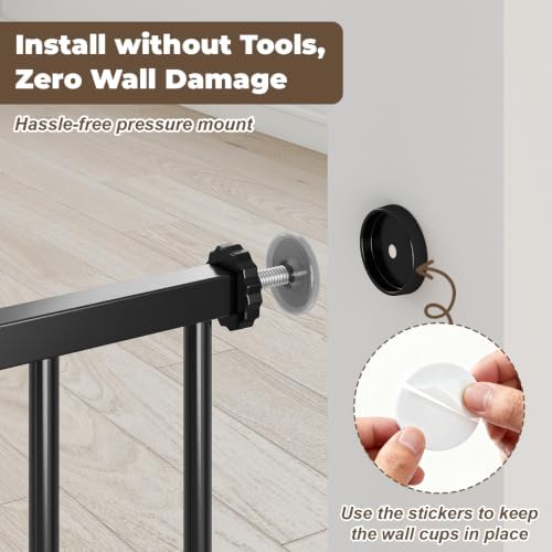 29"-45" Baby Gate for Stairs & Doorways, Auto Close Dog Gate Indoor - Image 5