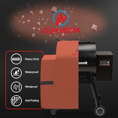 Comnova Grill Cover for Traeger Ironwood 650 - 600D Waterproof Heavy Duty, Premium Pellet BBQ Cover Accessory for Traeger Ironwood 650 Grills - Image 2