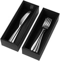 Lixple Bamboo Kitchen Drawer Organizer, 2 Pack, 9" x 3" x 2", Black by Lixple