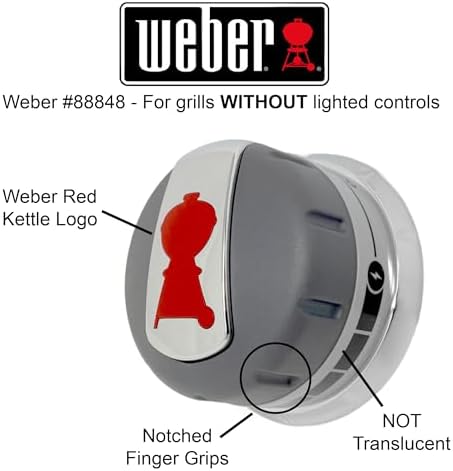 Weber 88848 Gas Grill Burner Knobs - Image 2
