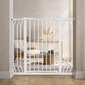 BalanceFrom 29.1-43.3" Easy Walk-Thru Baby and Pet Safety Gate with Hold-Open and Auto-Close – Adjustable Steel Barrier for Stairs, Doorways, and Hallways, No Drilling Installation by BFFITNESS