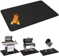 Protebox 48 x 30 inch Under Grill Mats for Outdoor Grill, Double-Sided Fireproof Deck and Patio Protector Mat, BBQ Mat for Under BBQ, Waterproof Oil-Proof Grill Floor Pads Fire Pit Mat Fireplace Mat by Protebox