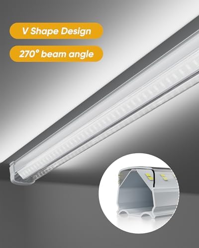 8FT 10 Pack LED Shop Lights, 120W 19200LM 6000K Garage Lighting - Image 6