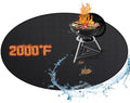 RICHIE 48" Round Fire Pit Mat, Double-Sided Fireproof Under Grill Mat, Large Deck Patio Protector Pad for Solo Stove Bonfire & Grills by RICHIE