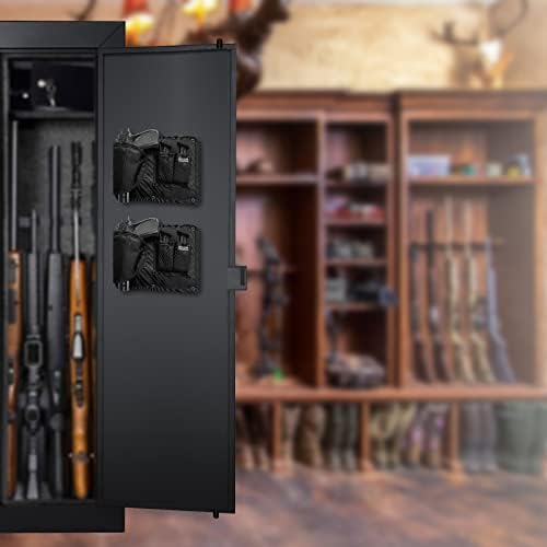 Pistol Holder Magazine Pouch for Gun Safe Organizer,Reinforced Pistol Holster Magazine Holders Combination for Gun Cabinet Gun Safe Accessories Storage - Image 6
