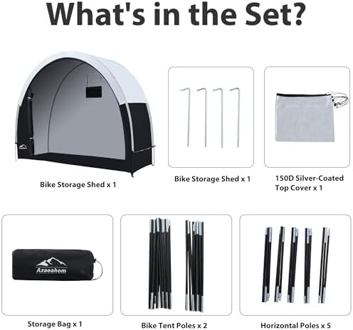 Bike Storage Tent Rain Fly Waterproof Sun Protection Portable - Image 6