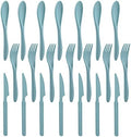 Zoyiancy 21Pcs Wheat Straw Cutlery Set, Green Reusable Utensil Set by ZoyiancyLifeButler