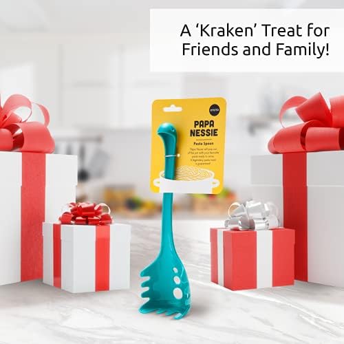 OTOTO Papa Nessie Pasta Server, Spaghetti Spoon - Food Grade & BPA Free Pasta Spoon Server - Dishwasher Safe & Heat Resistant Spaghetti Server, Pasta Fork 11.22x3.35x2.17 in - Image 6
