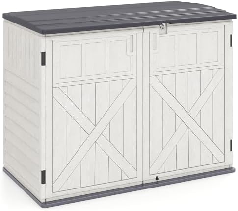 Tangkula 20 Cu.Ft Large Outdoor Storage Cabinet w/Adjustable Shelf by TANGKULA