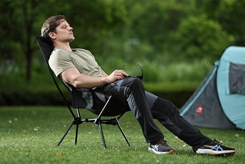 MARCHWAY Lightweight High Back Folding Camping Chair with Head Support - Image 2