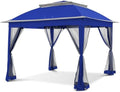COOS BAY 11x11 Pop Up Gazebo with Netting, Canopy Tent, Royal Blue by COOSBAY