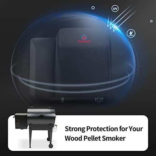 Comnova Grill Cover for Traeger Tailgater 20 Series - 600D Wood Pellet Smoker Cover for Traeger Waterproof & Heavy Duty, Pellet BBQ Cover for Treager 20 Series, Junior, Tailgater and Recteq 340 Grill - Image 6
