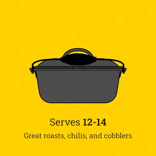 Lodge Pre-Seasoned Cast Iron Dutch Oven with Bail Handle, 9 Quart - Image 5