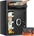 2.8 Cuft Drop Safe for Business, Cash Safe Box with Quick Place Drop Slot by Sanfnz