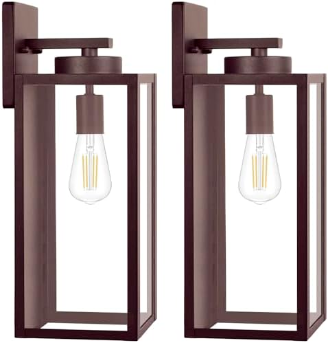 BesLowe 15’’ Large Outdoor Wall Lights, Porch Lights Oil-Rubbed Bronze by BringYourBrightFuture