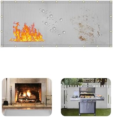 3' X 8' Grill Heat Shield for Deck Railing, Fireproof Heat Shield for Grill by Unknown