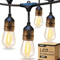 addlon LED Outdoor String Lights 48FT Edison Vintage Weatherproof ETL by addlon