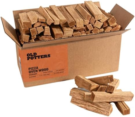 Old Potters Kiln Dried Mini Pizza Oven Cooking Logs~ 6 Inch Wood Logs for Grills and Smokers, Solo Stove Mesa XL Hickory~ 12 lbs, (790 Cubic Inches) by Old+Potters