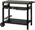 PC3406G Indoor/Outdoor Double-Tier Dining Cart Olive-Green by GrillsHouse