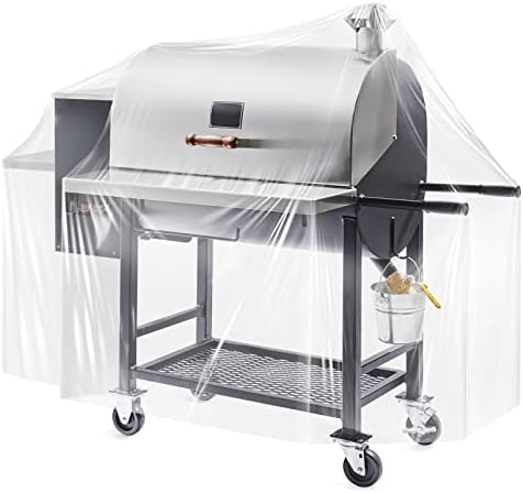 Hoolerry 60 Inch Clear BBQ Grill Barbecue Cover for Outdoor BBQ Grill - Image 5